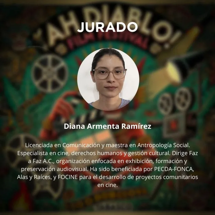 Cartel del jurado: Diana Armenta Ramírez